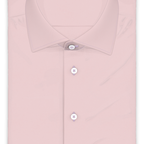 Full-twist twill pink short-sleeve shirt – Preview 1