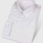 Kariertes Buttondownhemd orange-weiß-blau-kariert – Vorschau 1