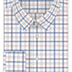 Blue red overcheck business shirt – Preview 1