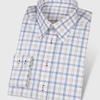 2-ply Cotton Shirt Checkered with Button-Under Collar – Preview 1