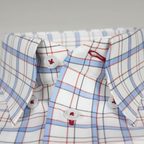 2-ply Cotton Shirt Checkered with Button-Under Collar – Preview 5
