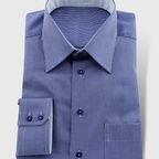 Noble 2ply Cotton Shirt Navy – Preview 4