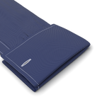 Full-twist dark blue piqué formal shirt – Preview 2