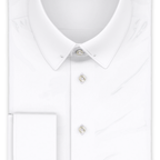 Full-twist poplin white formal shirt – Preview 1