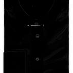 Full-twist poplin black formal shirt – Preview 1