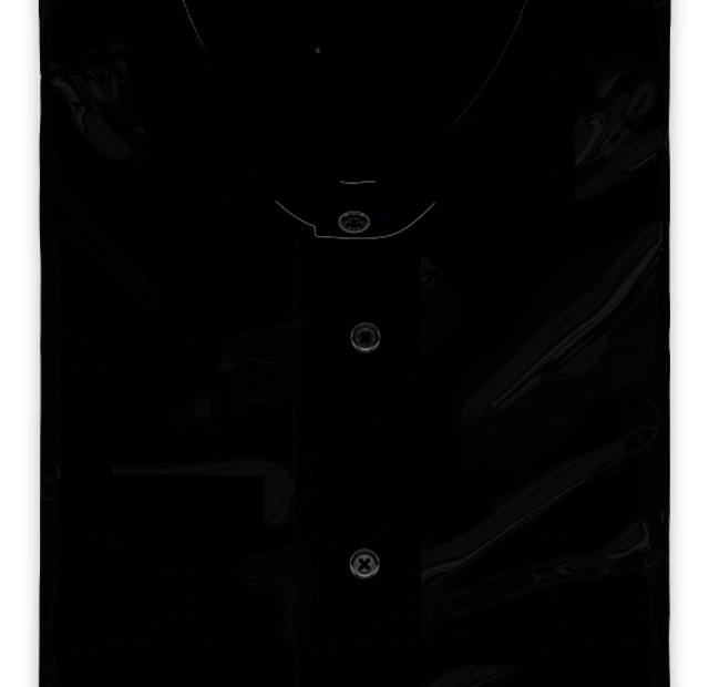 Full-twist poplin black casual shirt short-sleeve – Template image