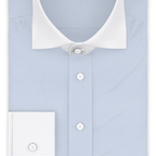 Full-twist poplin light blue Winchester shirt – Preview 1