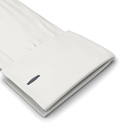 Full-twist poplin ivory wedding shirt with mother-of-pearl buttons – Preview 2