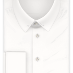 Full-twist poplin ivory formal shirt – Preview 1