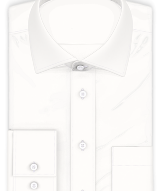 Vollzwirn Popeline Ivory Businesshemd