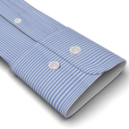 Poplin light blue striped casual shirt – Preview 2