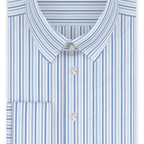 Blau dreifach gestreift Festliches Hemd – Vorschau 1