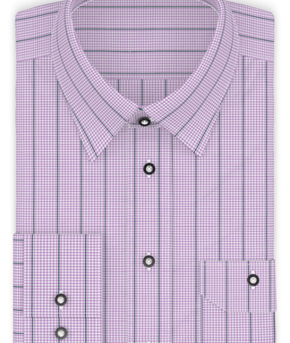 Violett Grün Dobby Trachtenhemd