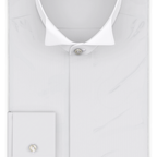 Full-twist twill light gray formal shirt – Preview 1
