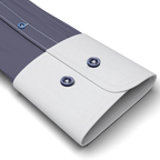 Full-twist twill blue business shirt with white collar – Preview 2