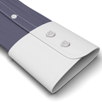 Full-twist twill blue formal shirt – Preview 2