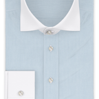 Full-twist twill light blue business shirt Winchester – Preview 1