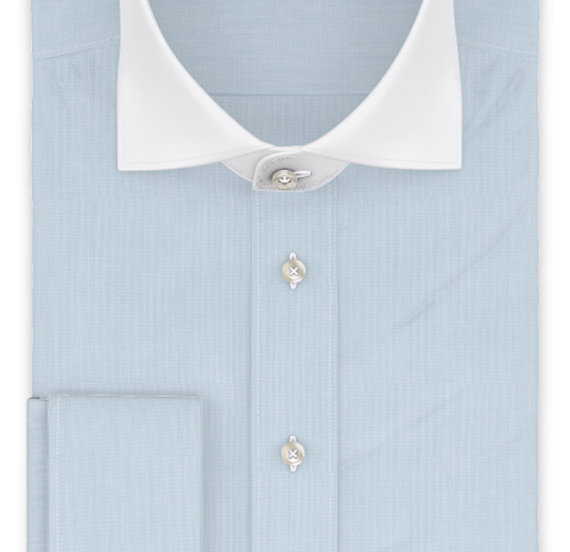 Full-twist twill light blue Winchester shirt – Template image