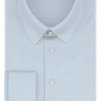 Full-twist twill light blue business shirt – Preview 1