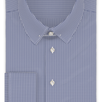 Pepita Dunkelblau Festliches Hemd – Vorschau 1