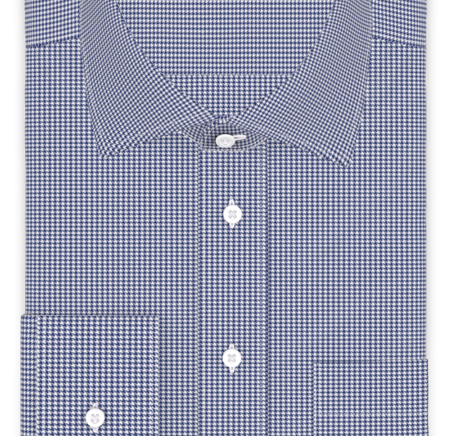 Pepita Dunkelblau Freizeithemd – Vorlagenbild