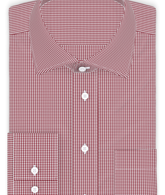 Pepita Dunkelrot Freizeithemd