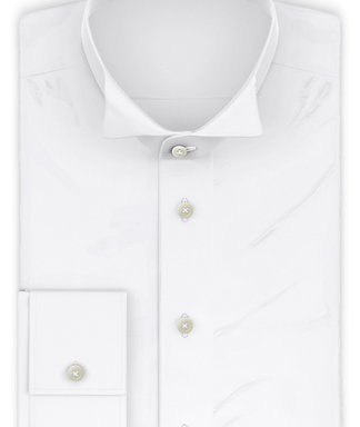 INDUO Twill White mit Frackkragen wasserabweisend schweißunempfindlich