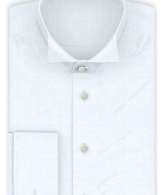 INDUO Twill Nadelstreifen Festliches Hemd mit Frackkragen und Manschetten wasserabweisend