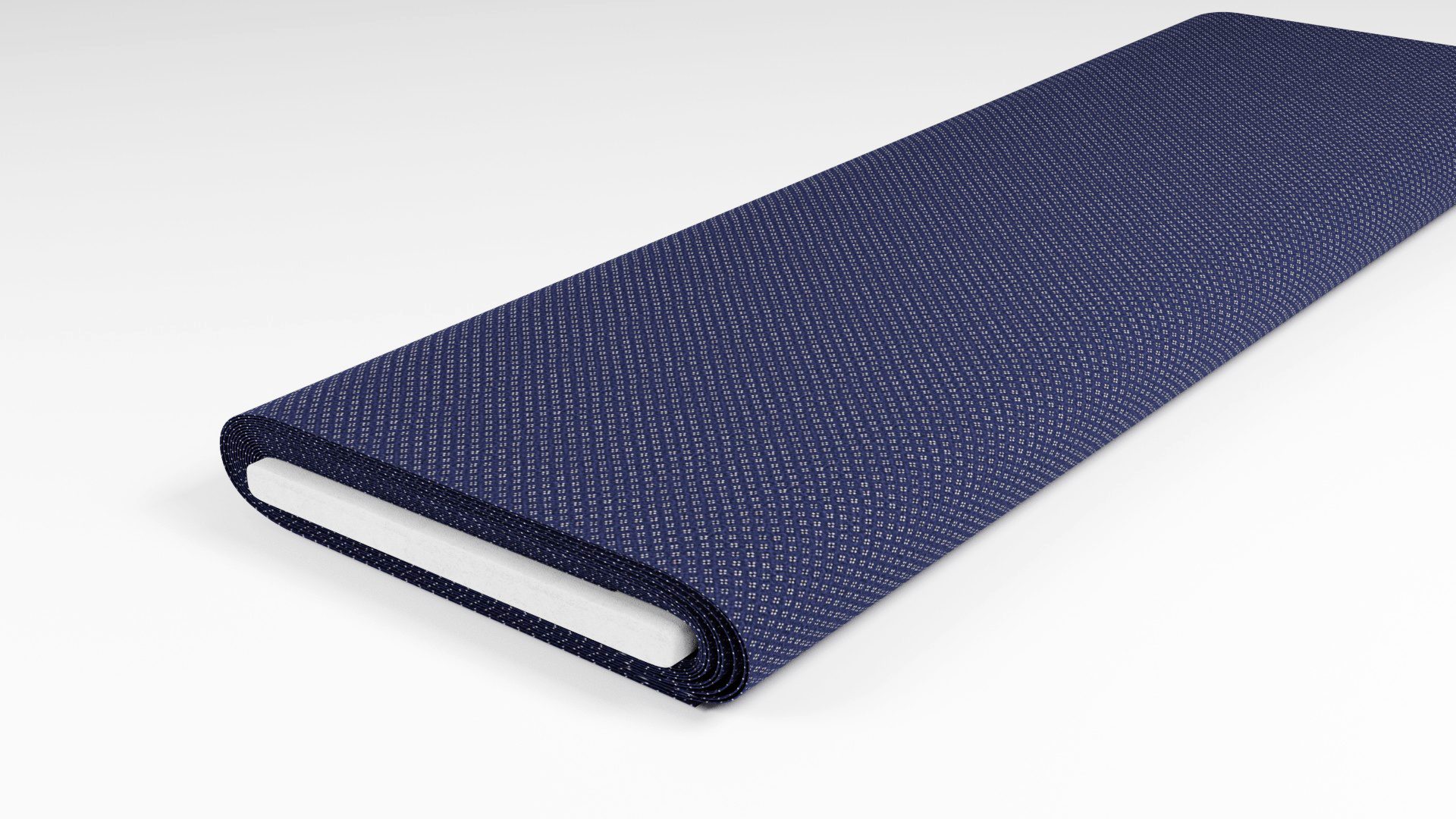 Dunkelblaues Hemd mit weißen Punkten – Vorschau 8