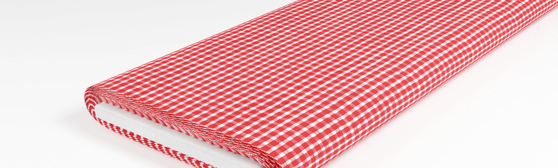 Leinen Rot kariert