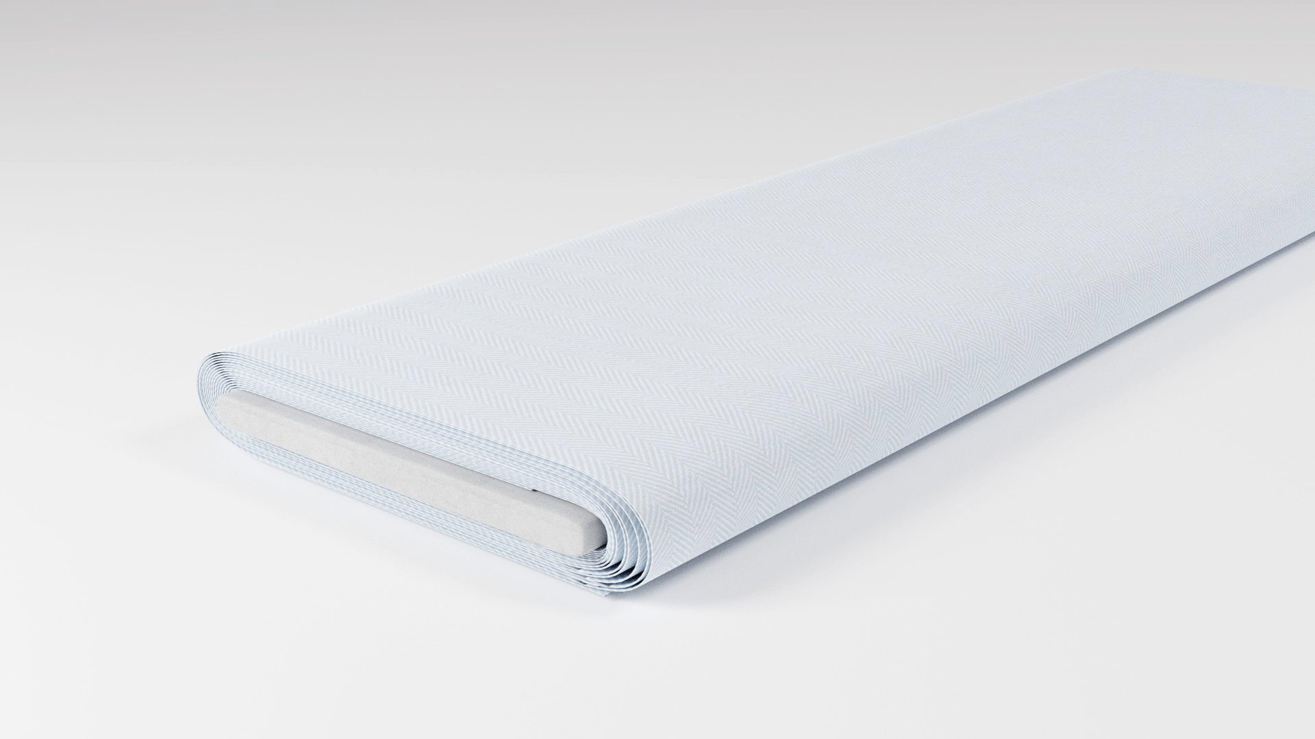 Baumwolle Fischgrat Hellblau