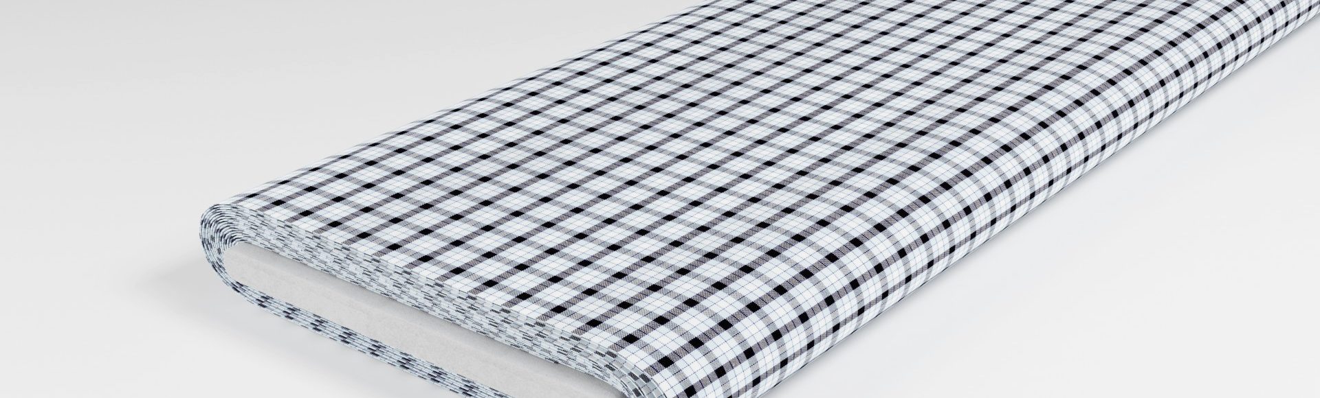 Überkaro Dunkelgrau Blau