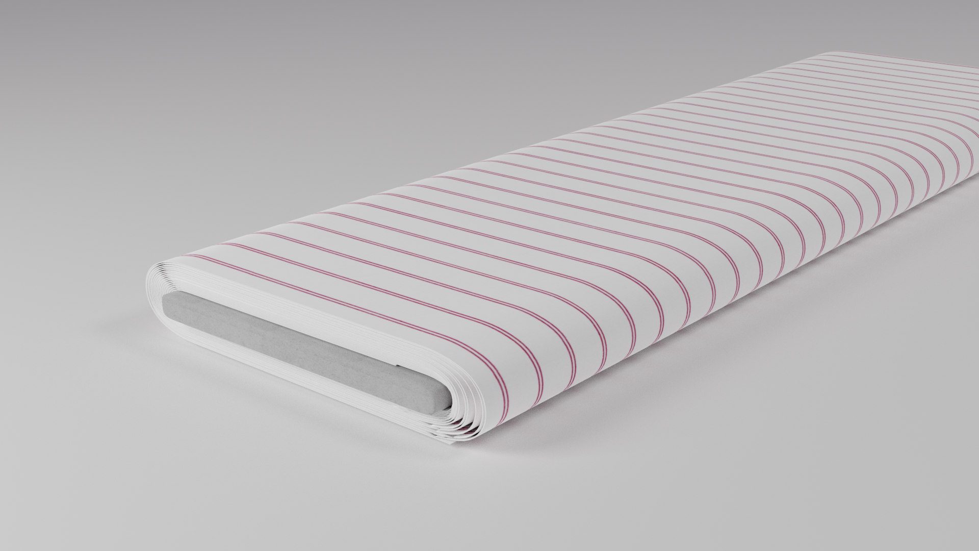 Popline red double stripes