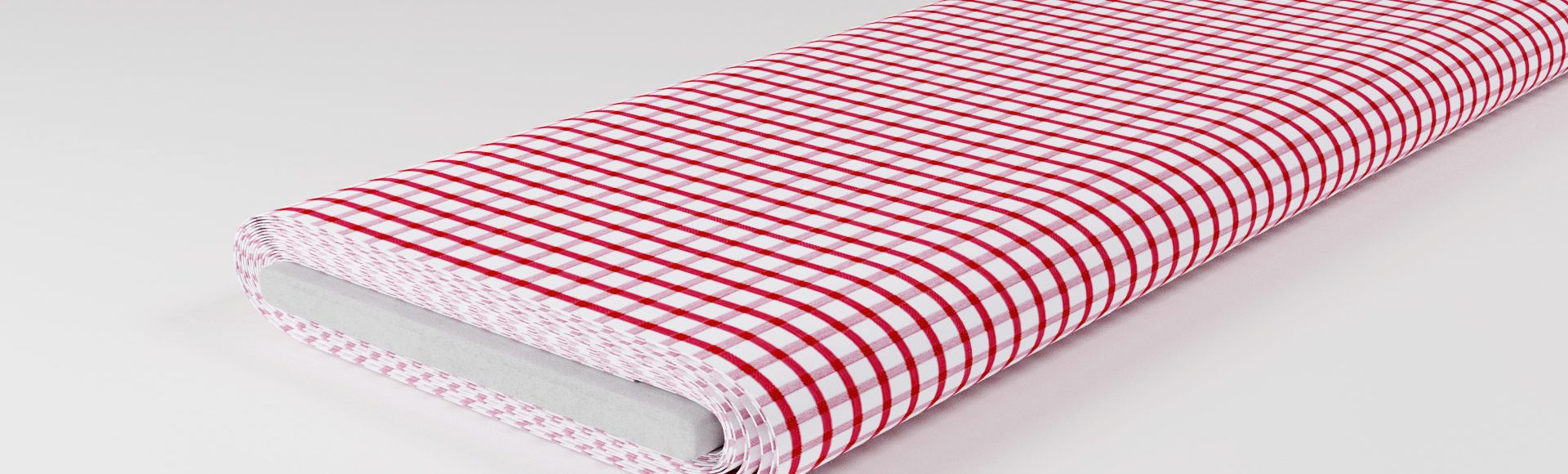 Vollzwirn Rot kariert