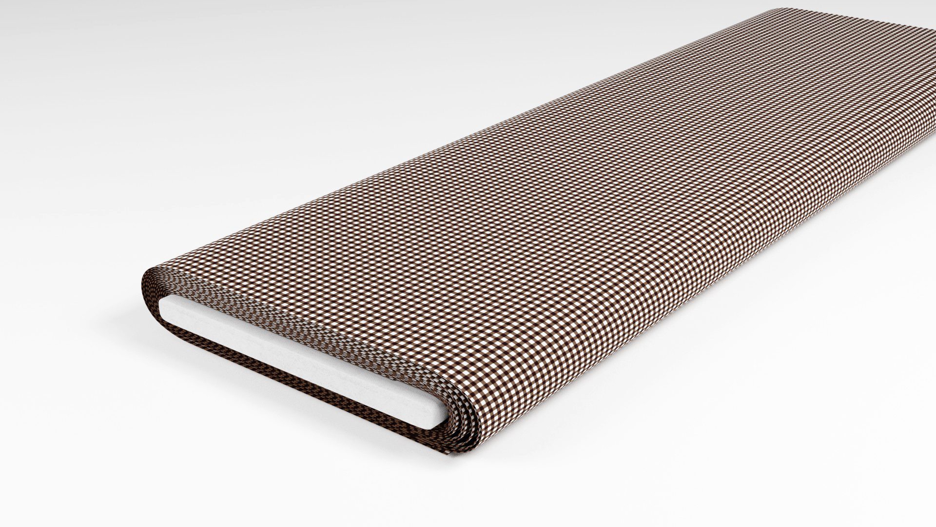 Vollzwirn Dunkelbraun kariert