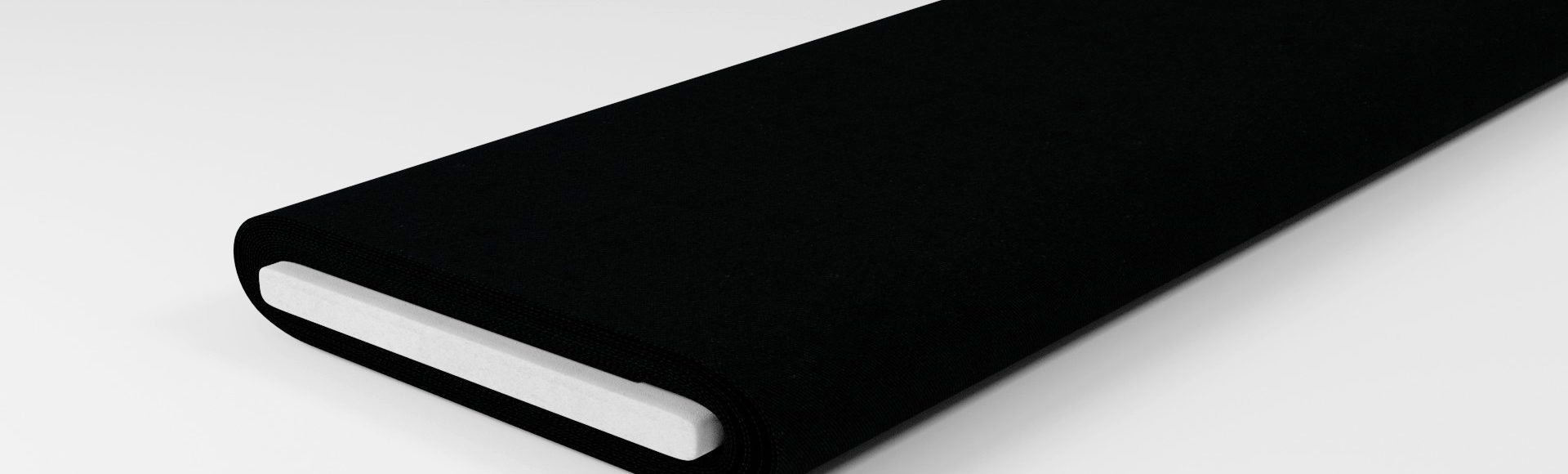 Vollzwirn Twill Schwarz