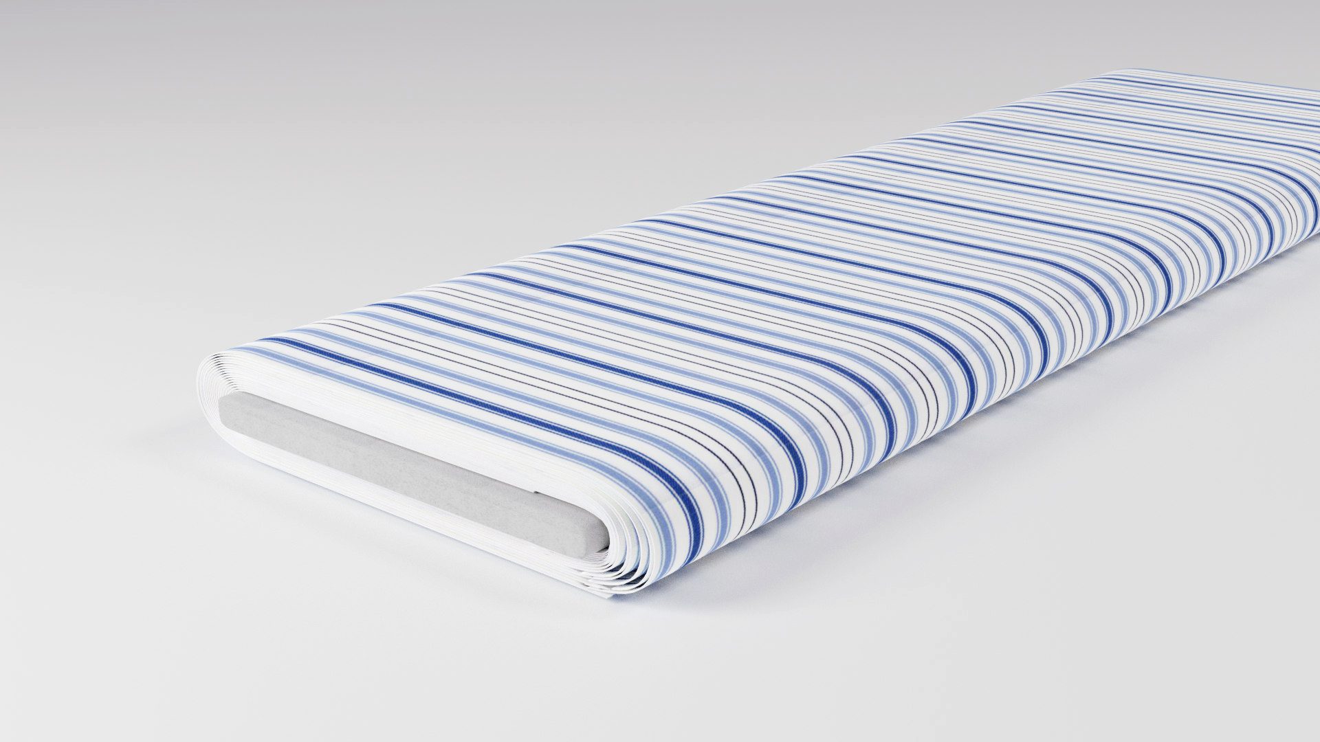 Vollzwirn Dunkelblau Hellblau gestreift