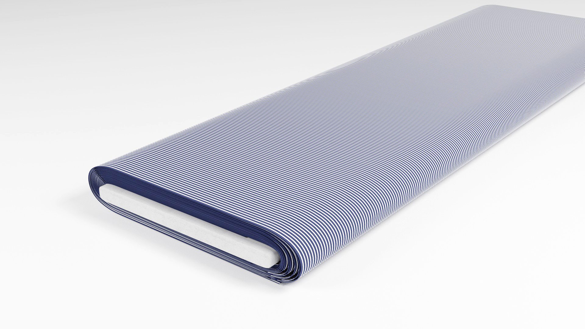 Popeline Dunkelblau gestreift