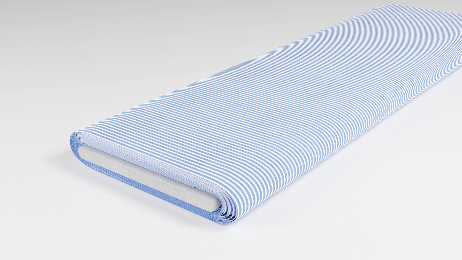 Popeline Hellblau gestreift