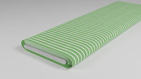 Leinenmix Maigrün gestreift