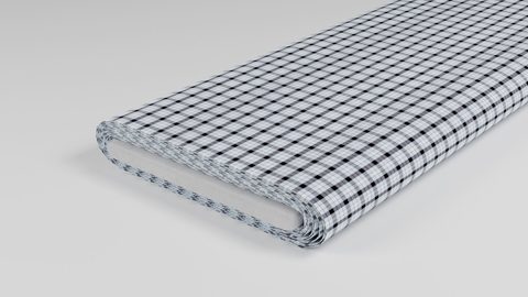 Überkaro Dunkelgrau Blau