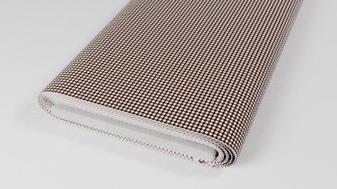 Vollzwirn Dunkelbraun kariert