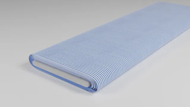 Popeline Hellblau gestreift