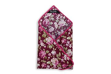 Einstecktuch Blumen Dekor Rot